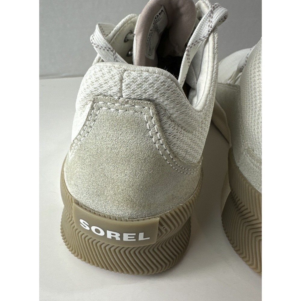 Sorel Women's Out 'N About Lace up Shoes Low Sneakers Ivory Off White Size 10 - Picture 13 of 15